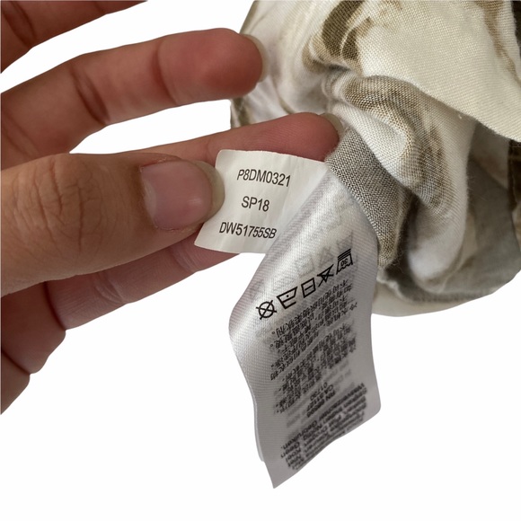 DKNY Tropical Tunic Top Swim Cover Up Ruched Sleeves Women’s Extra Large - Picture 10 of 14